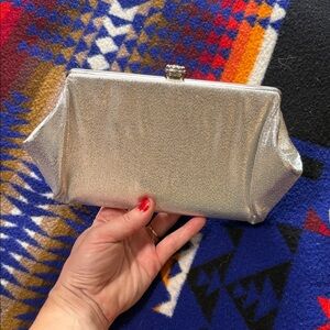Silver Glitter Evening Clutch purse
